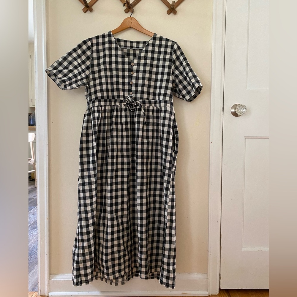 Vintage Handmade Gingham Dress
